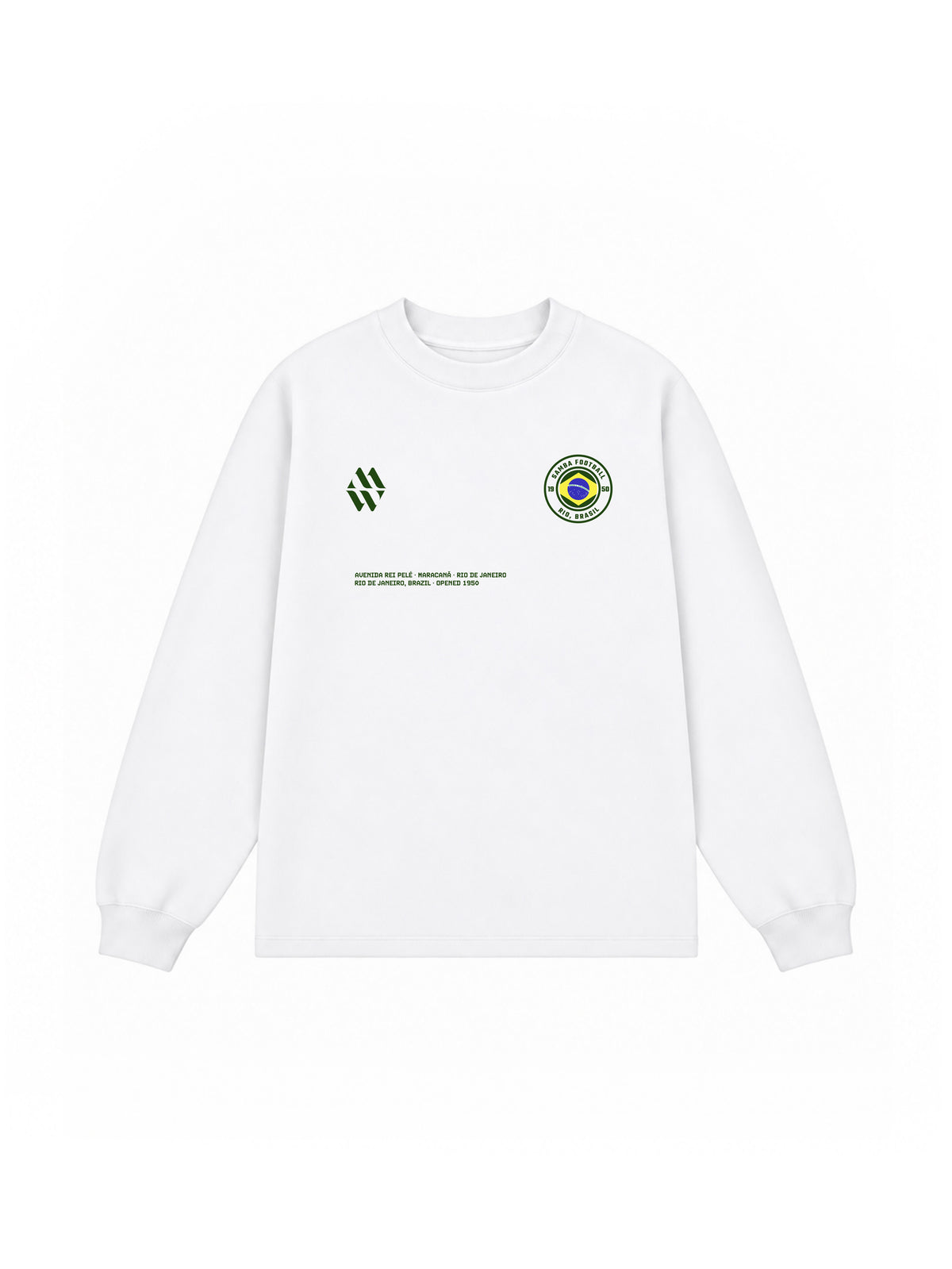 Brazil Maracana White Sweater