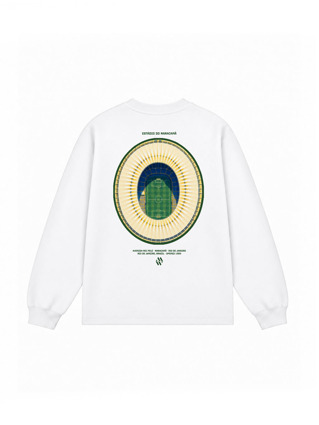 Brazil Maracana White Sweater