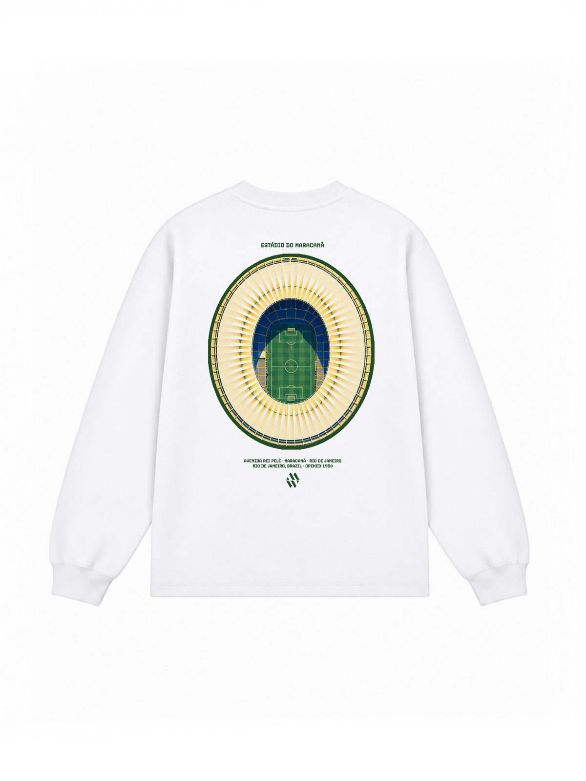 Brazil Maracana White Sweater